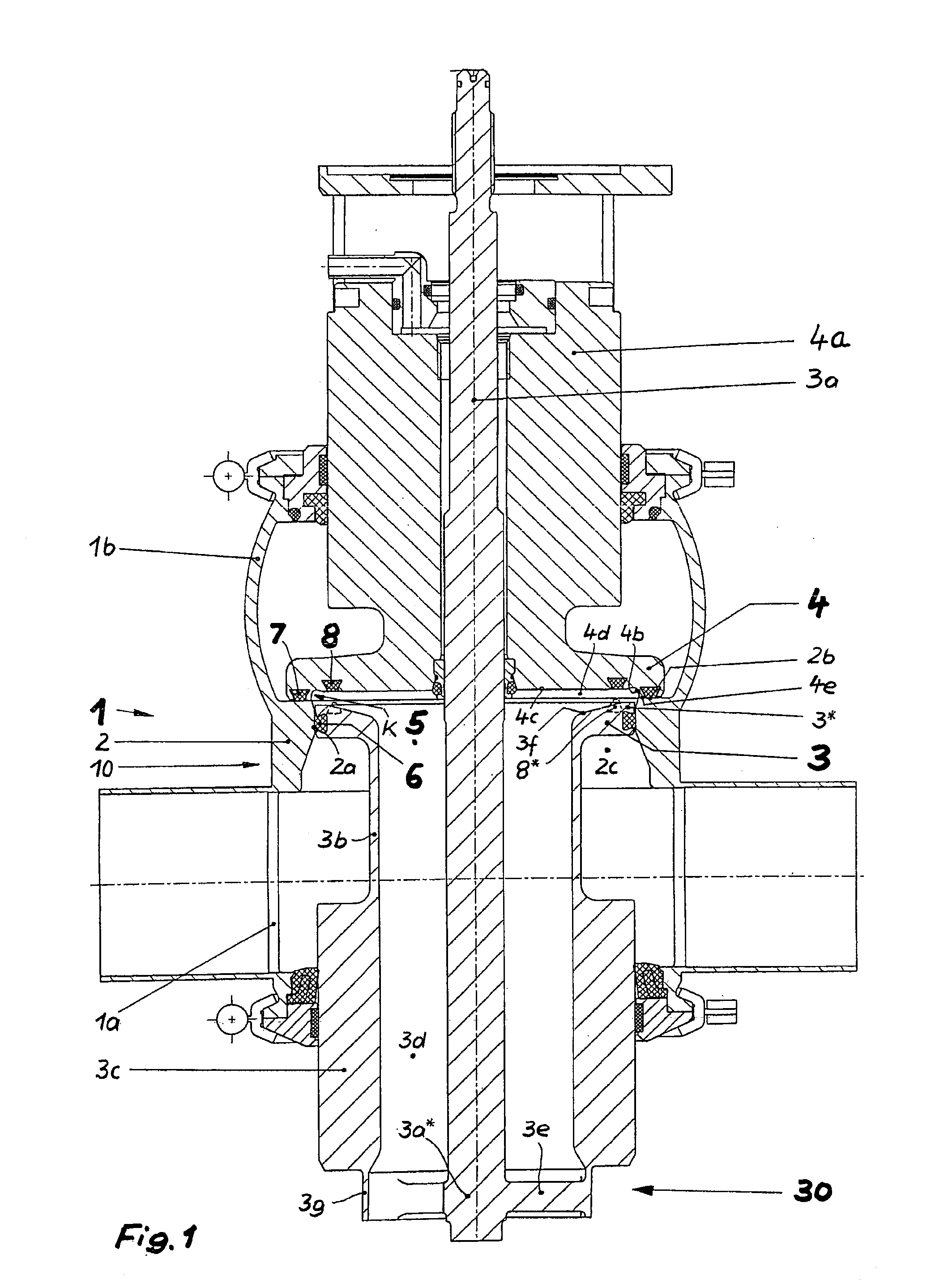 Double seat valve with seat cleaning