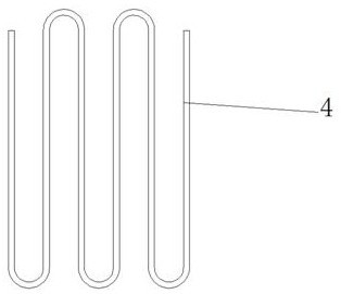 A cooling device for processing aluminum profiles