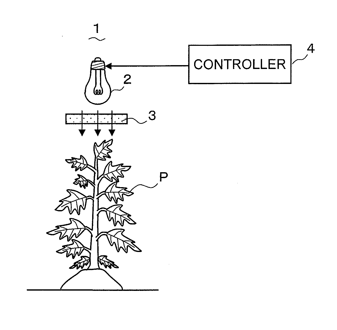 Lighting apparatus for controlling plant disease