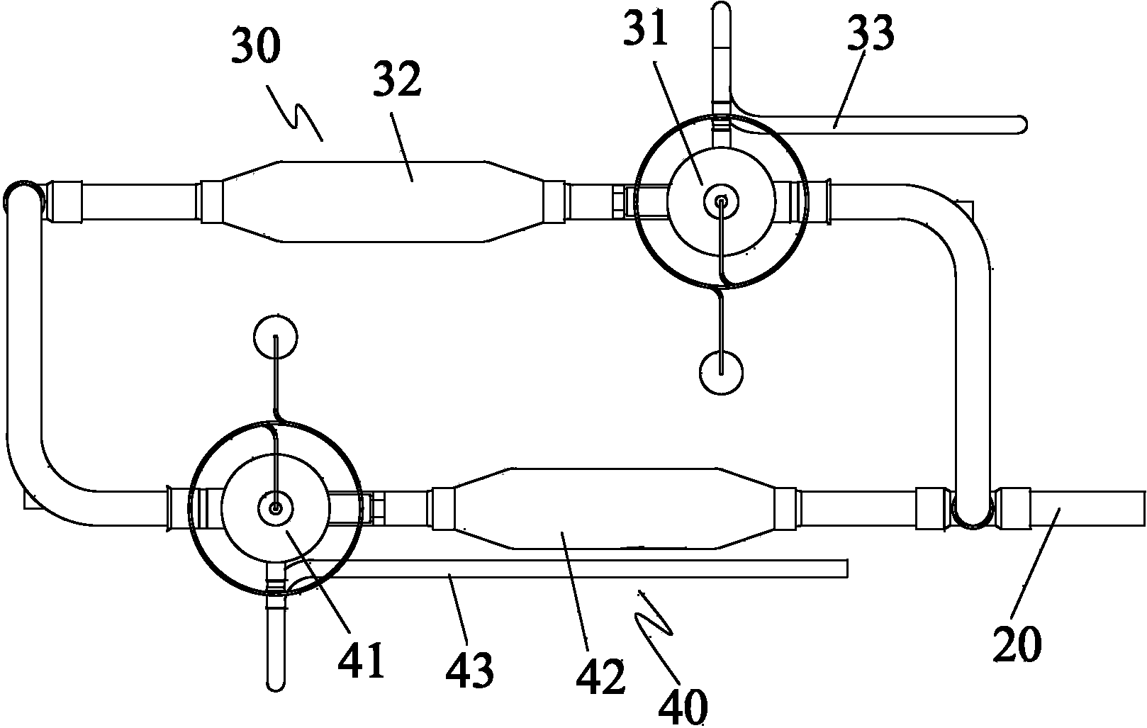 Expansion valve throttling structure and heat pump system containing same