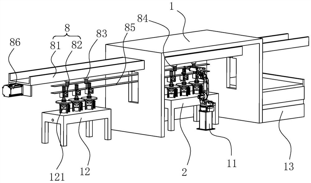 Surface spraying device and method for automobile brake discs