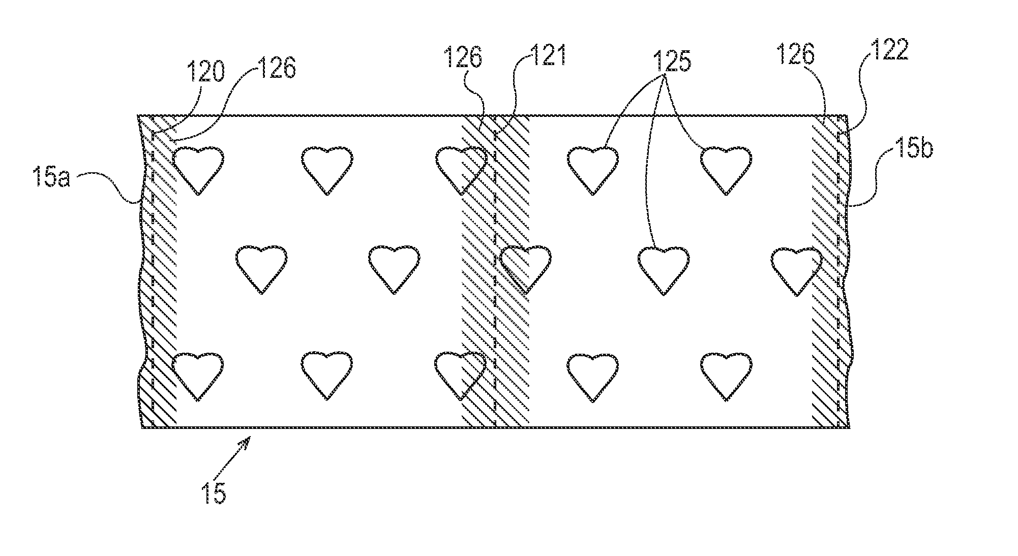 Nonwoven web with improved cut edge quality, and process for imparting