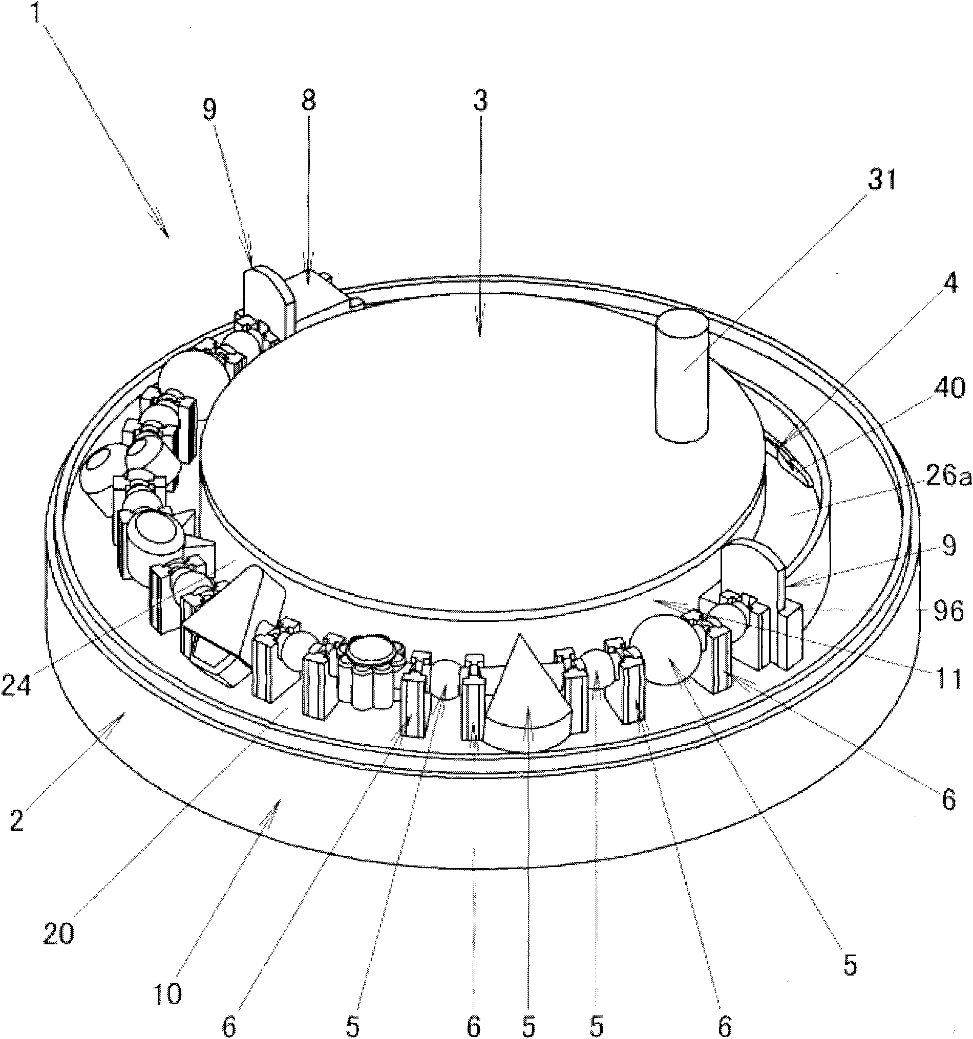 Beads threading machine