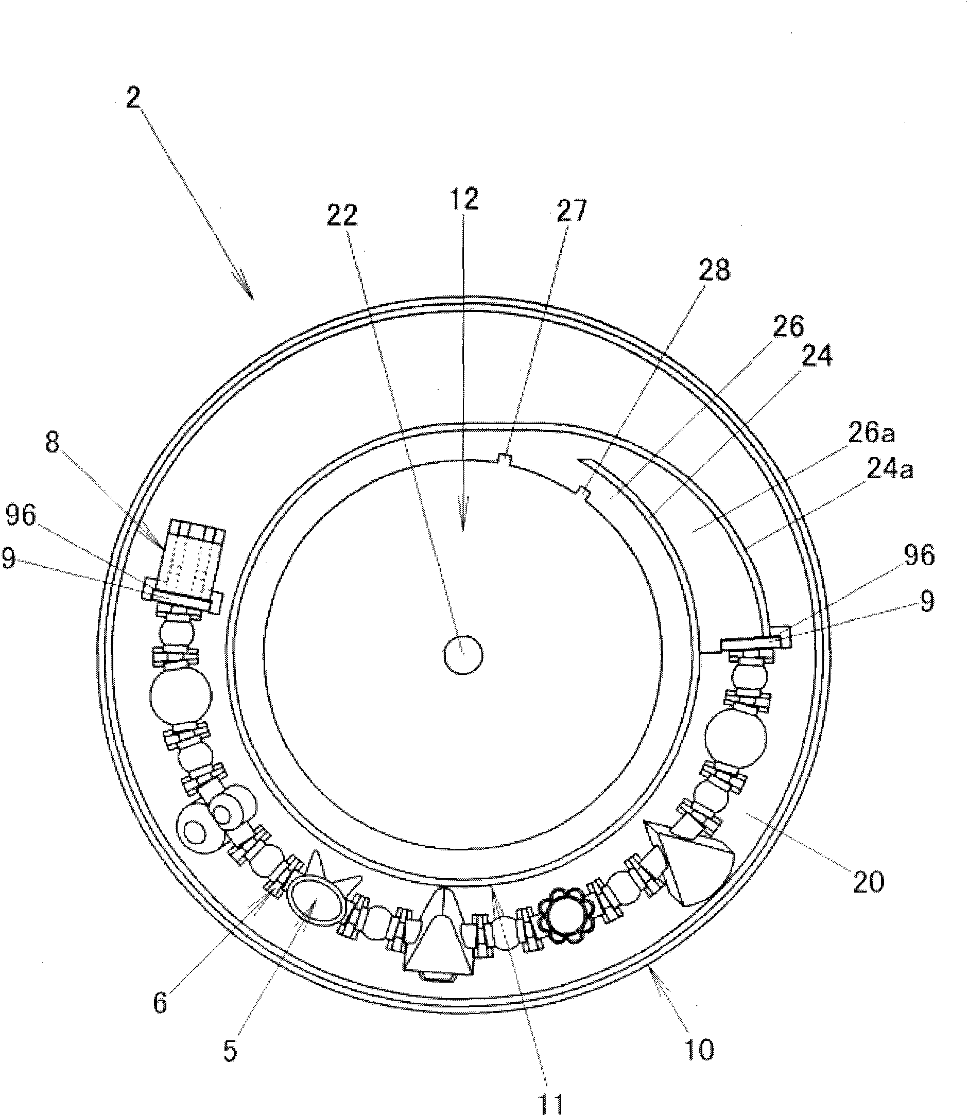 Beads threading machine