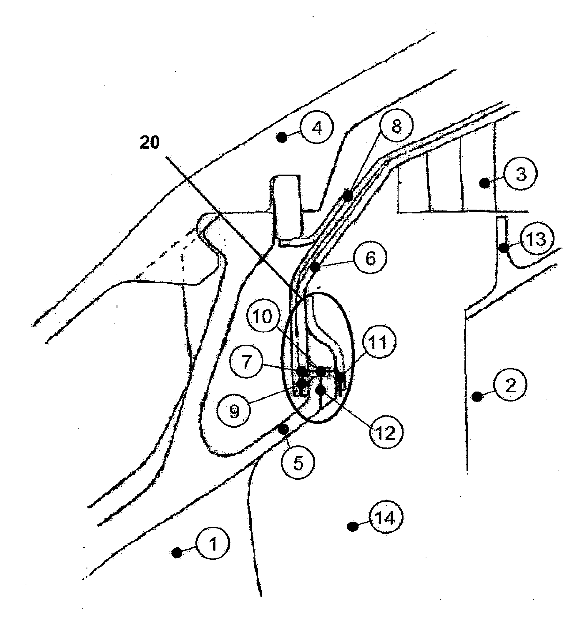 Seal carrier attachment for a turbomachine