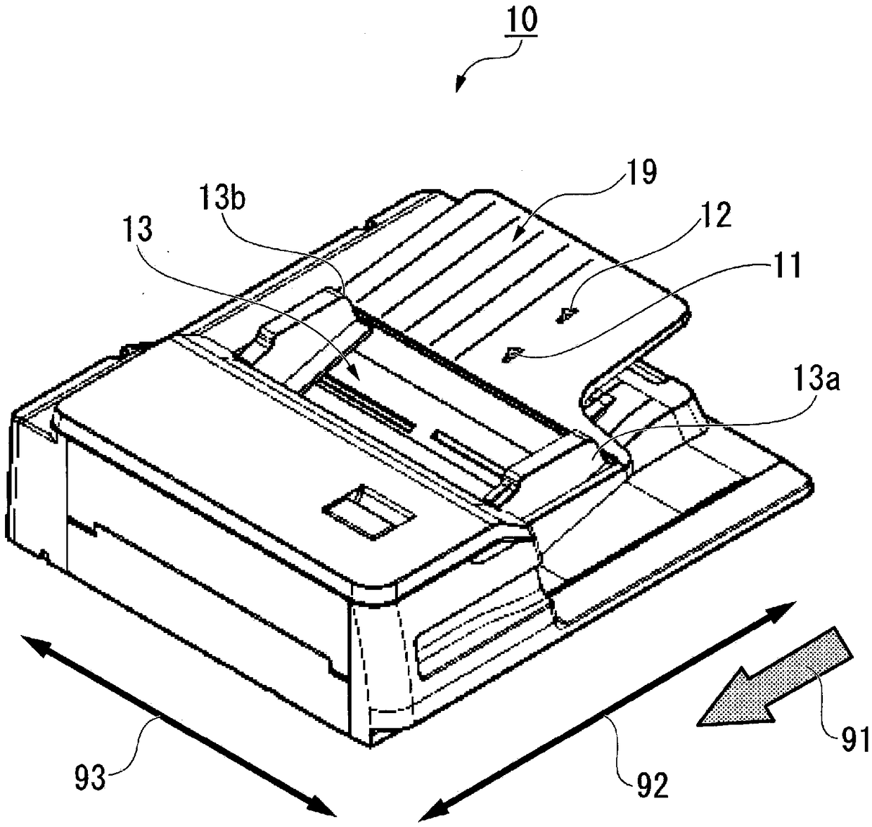 Sheet conveying device and image reading device