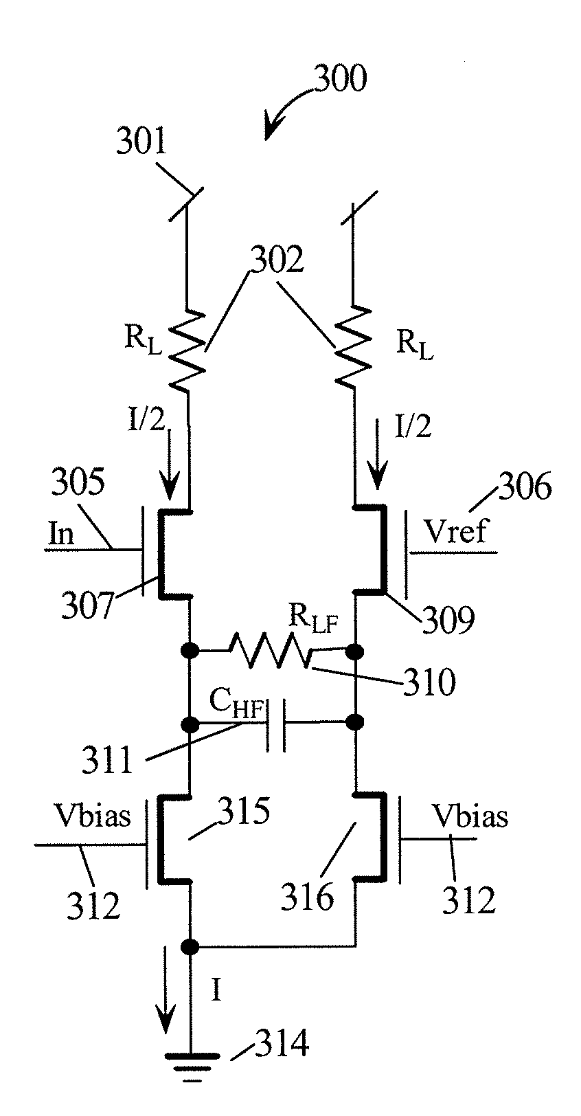 Peaking transmission line receiver for logic signals