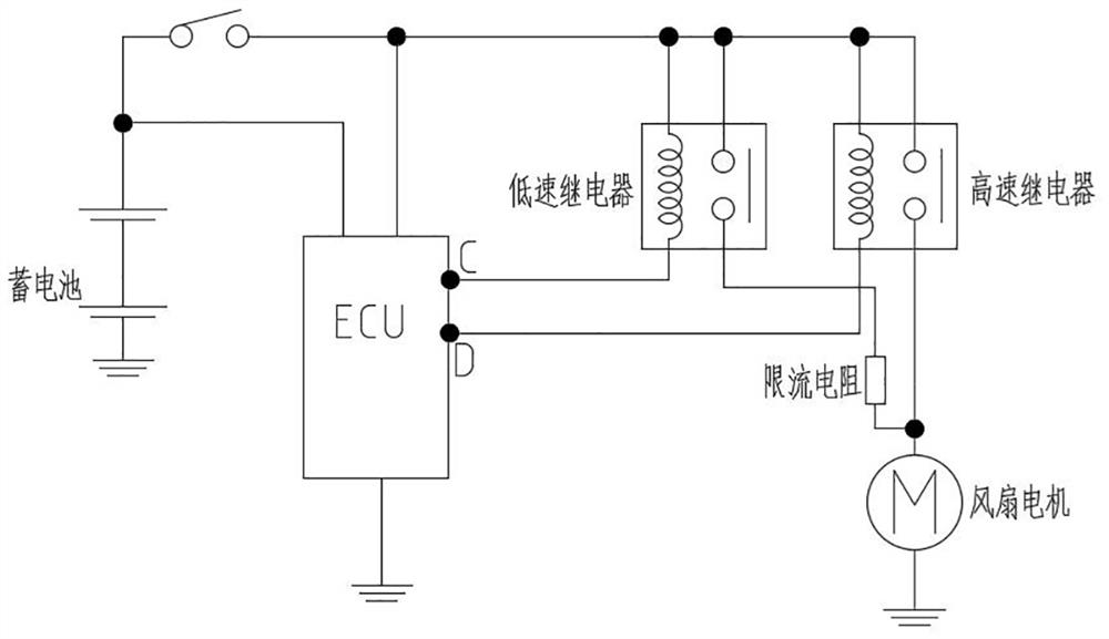 Double-speed fan abnormity diagnosis system and method