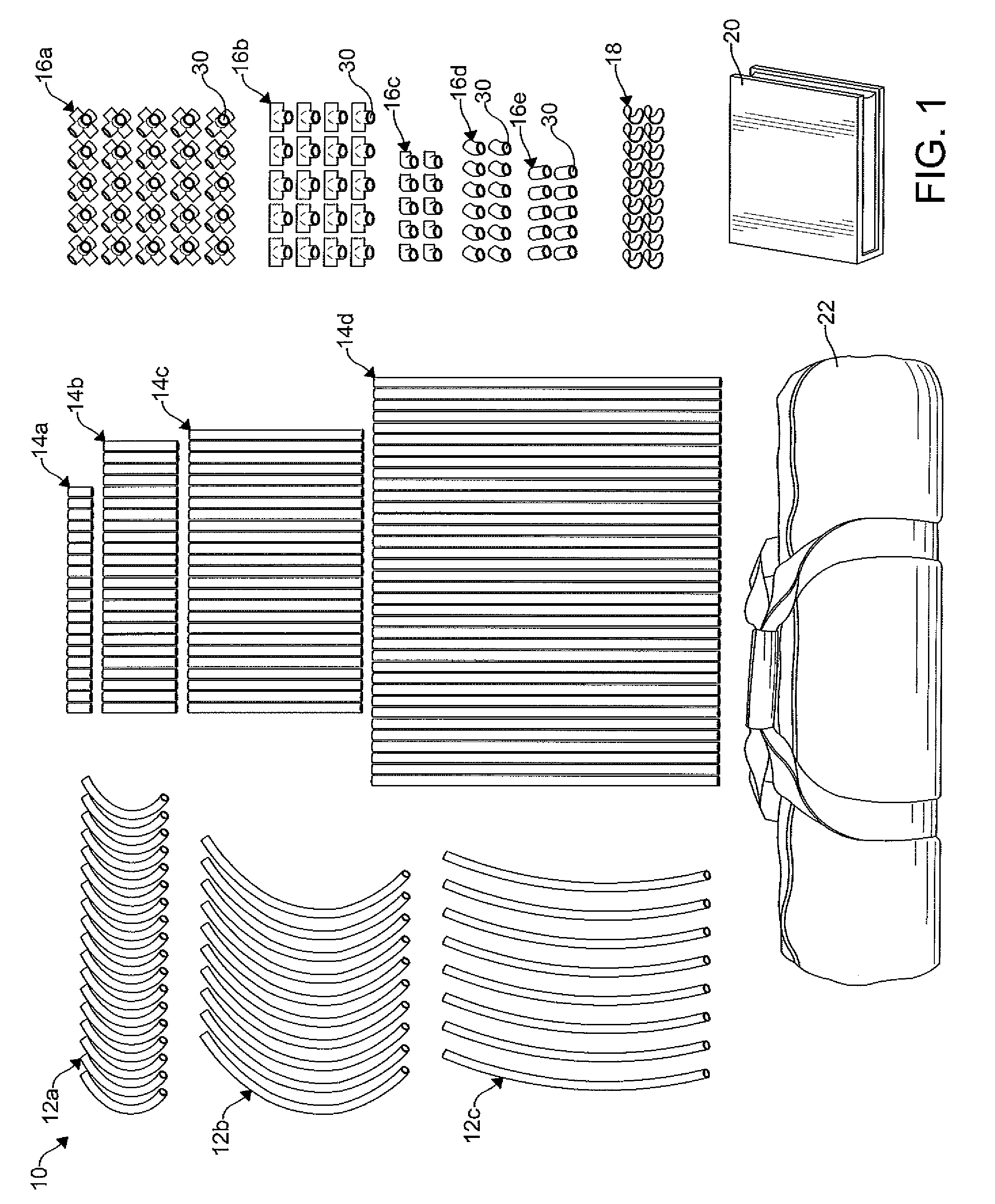 Kit for constructing a play structure