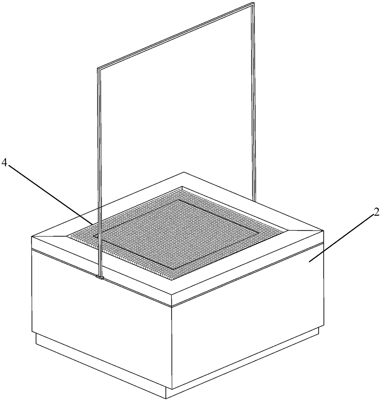 Large-scale mechanical automatic three-dimensional integral square knitting device