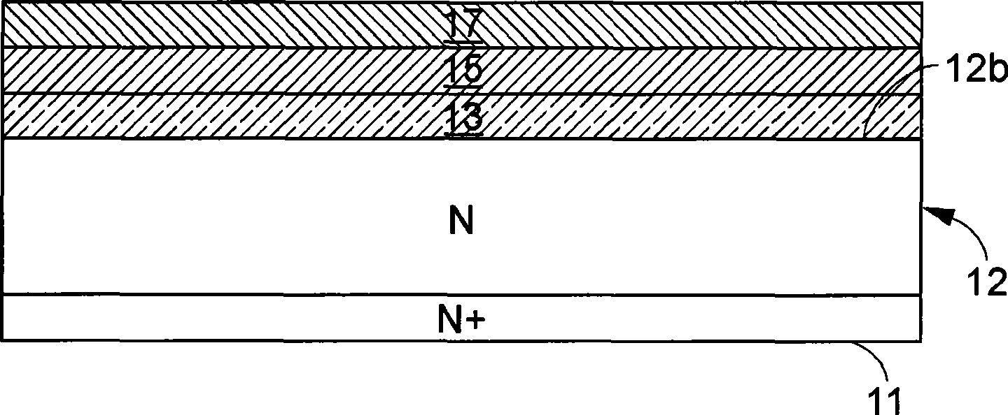 A metal oxide semiconductor P-N junction schootky diode structure and the production method thereof