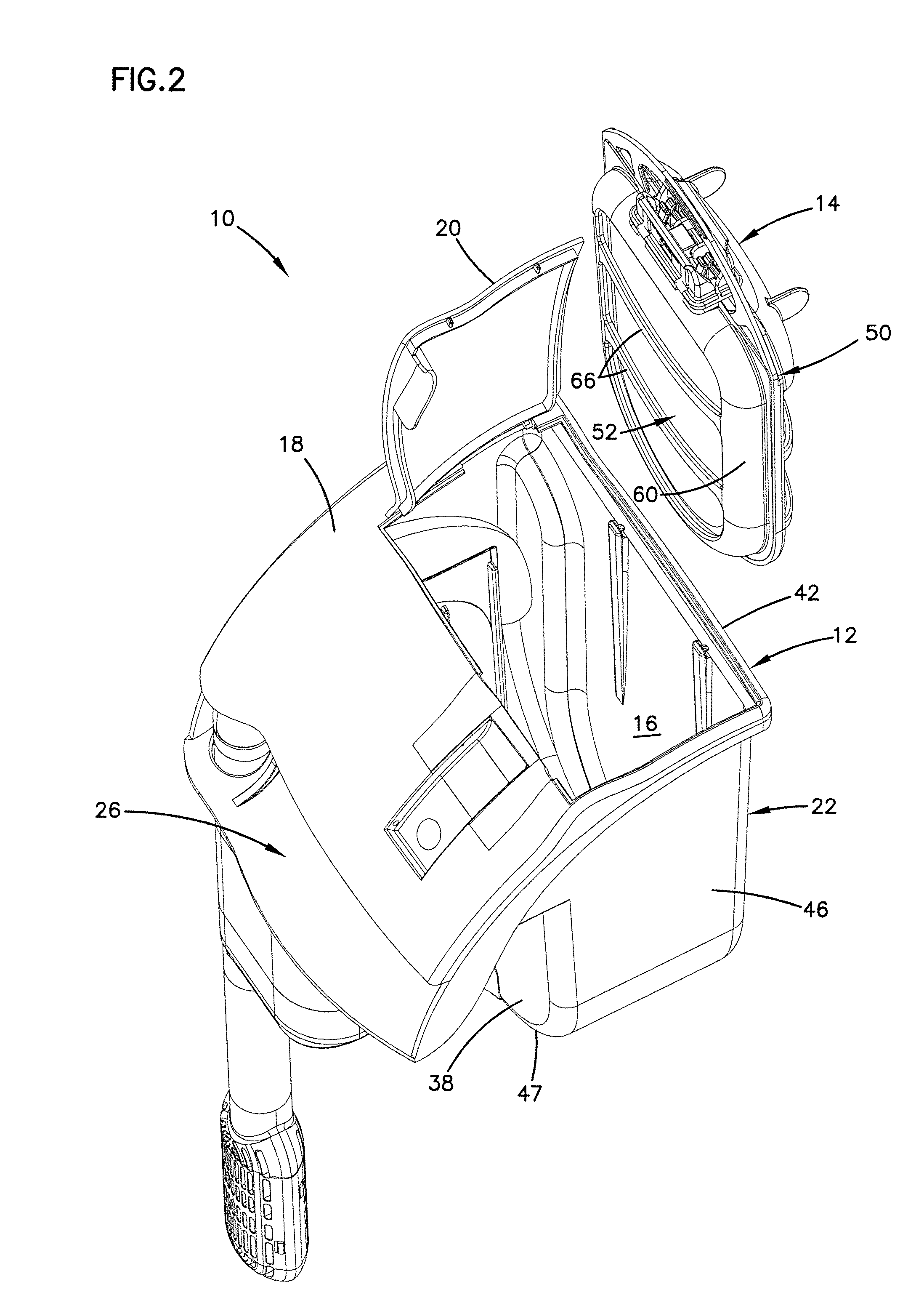 Filter with self-positioning cartridge arrangement