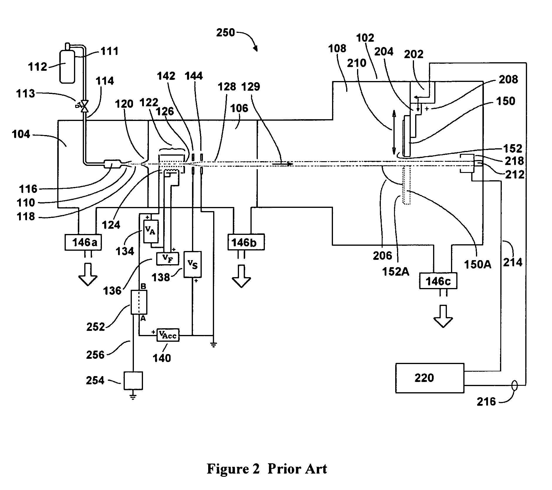 Method and apparatus for arc suppression in scanned ion beam processing equipment