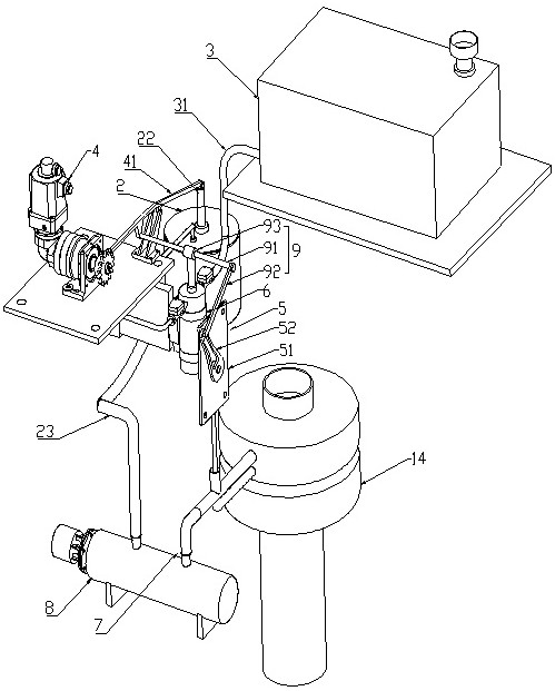 An oil casing dosing device