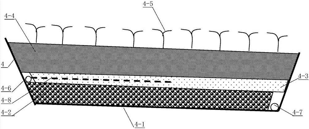 Rural domestic sewage treatment device for region with relatively large topographic relief