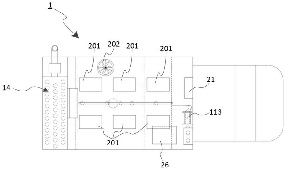 Dust collection device and dust collection vehicle with explosion-proof and explosion-controlled functions