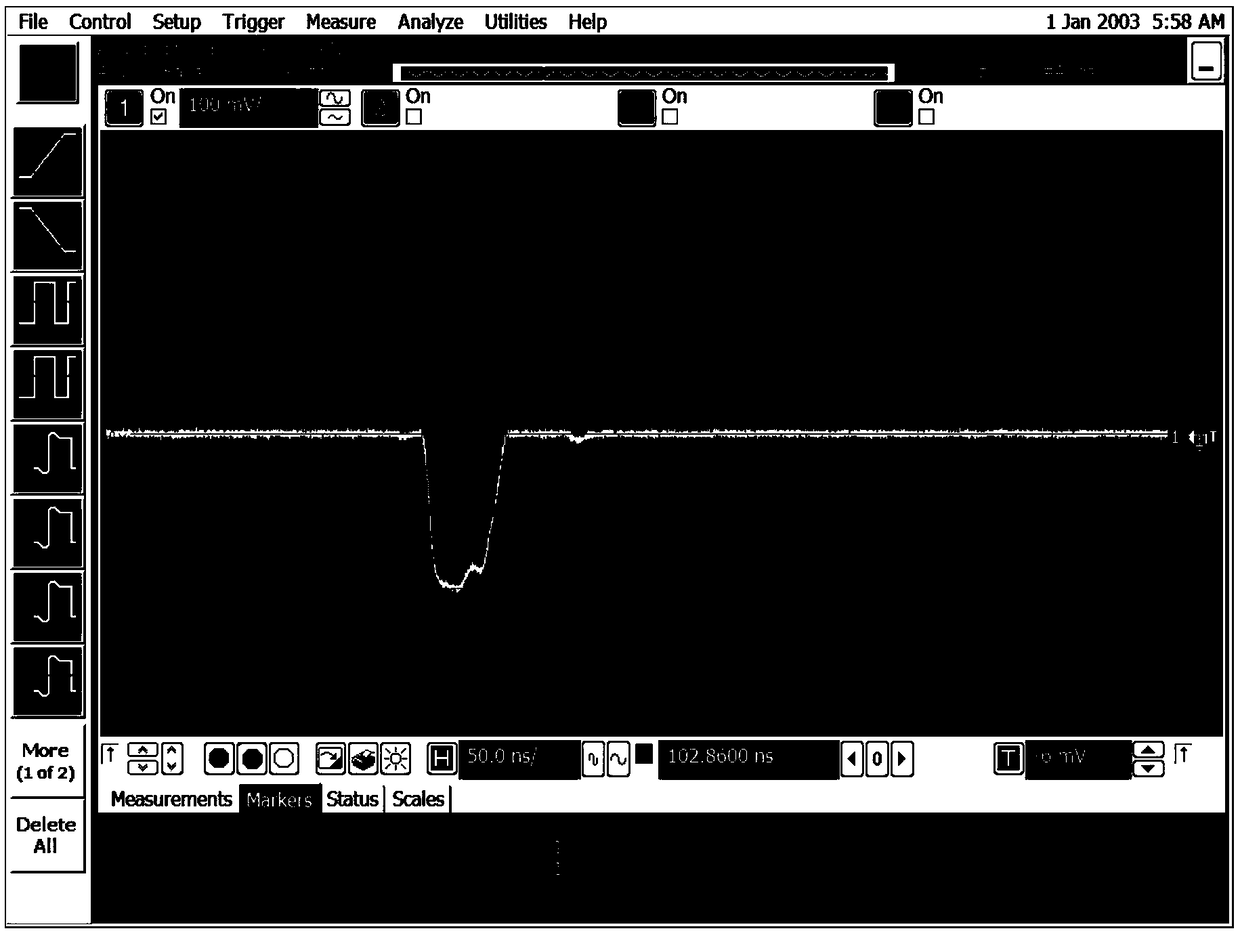 Ultra-high field intensity, ultra-short pulse and narrow-band microwave radiation field measurement system and measurement method