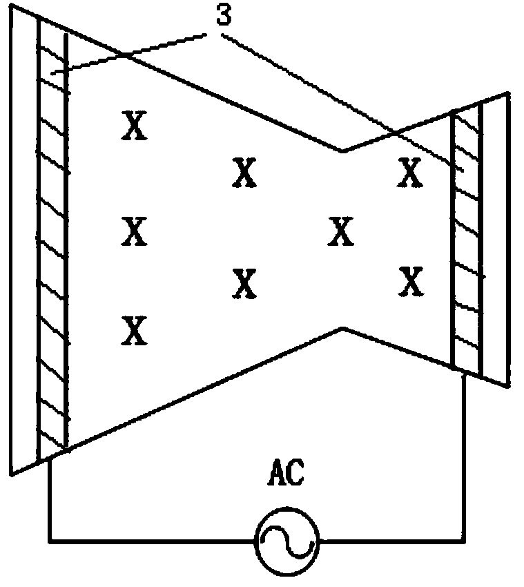 Weak knock method and device based on unbalanced plasma propelling gas