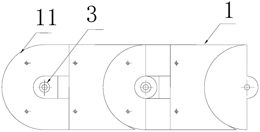 Conveying structure of chain type engine assembly line