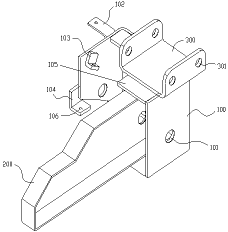 Combination support of clutch operation front mechanism