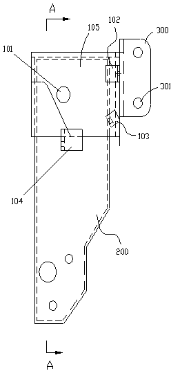 Combination support of clutch operation front mechanism