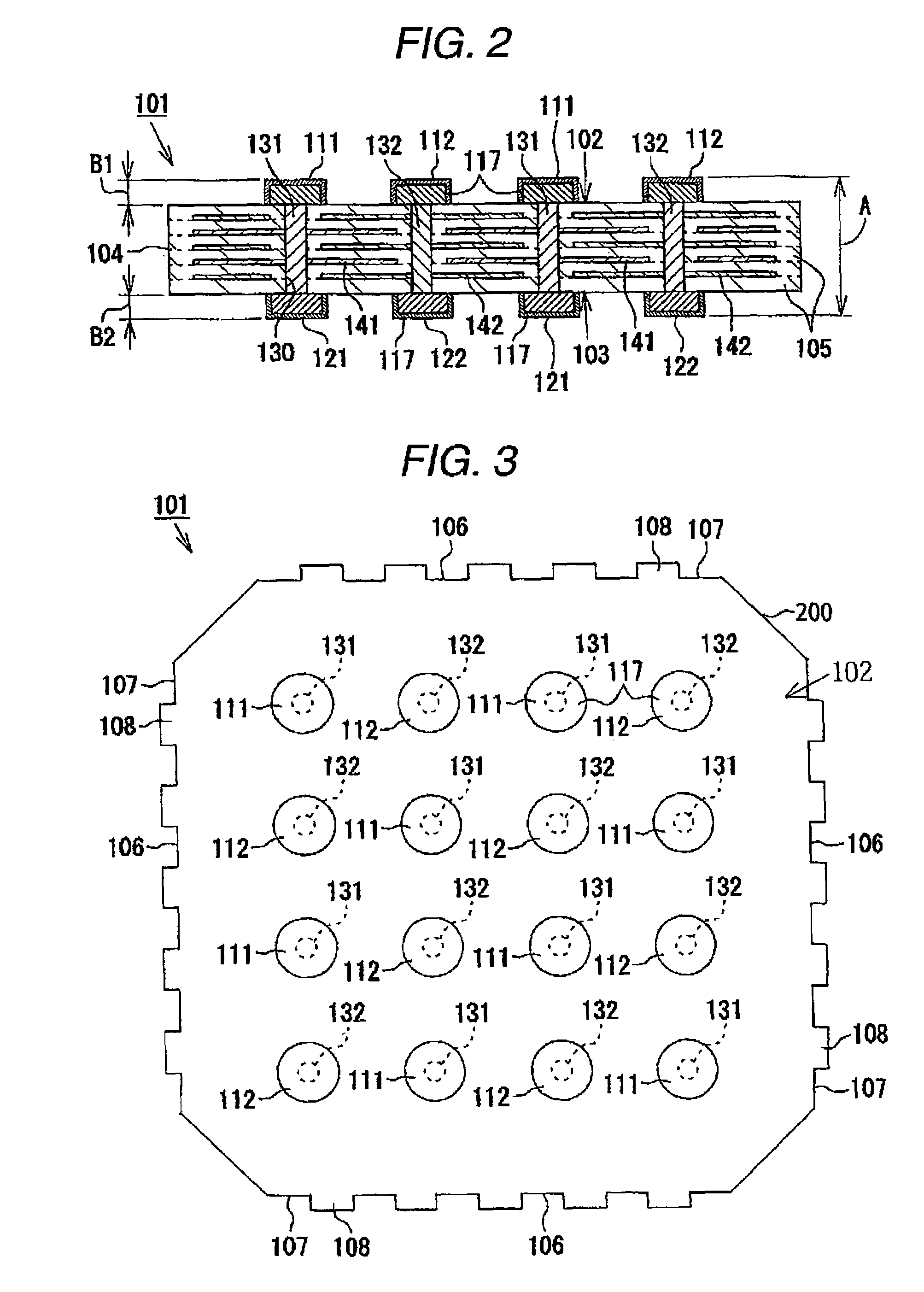 Via array capacitor, wiring board incorporating a via array capacitor, and method of manufacturing the same