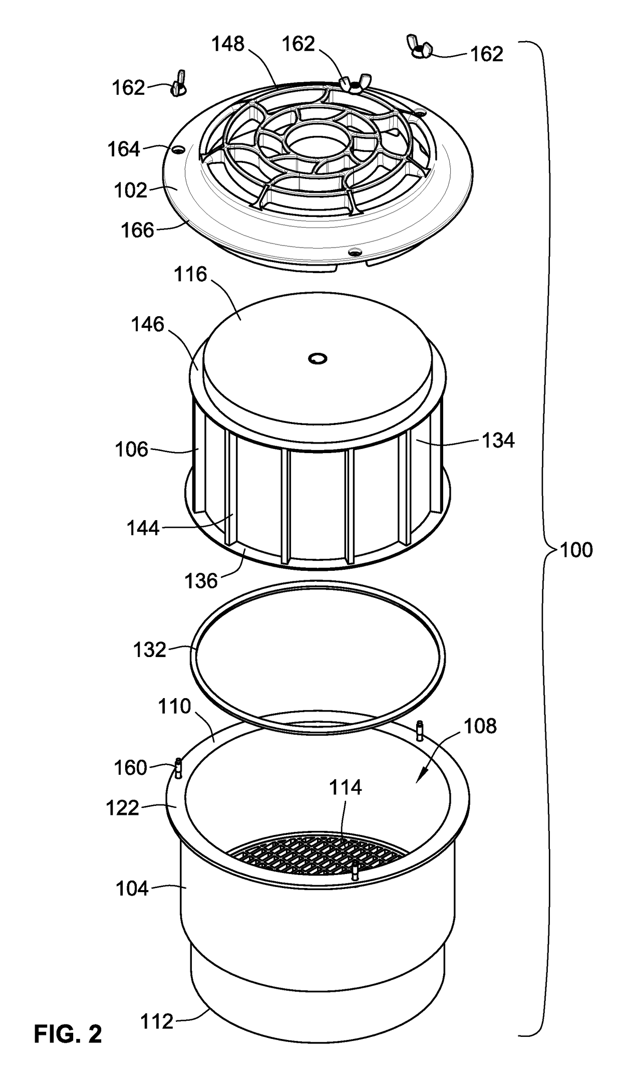 Filter housing, fluted filter and safety filter