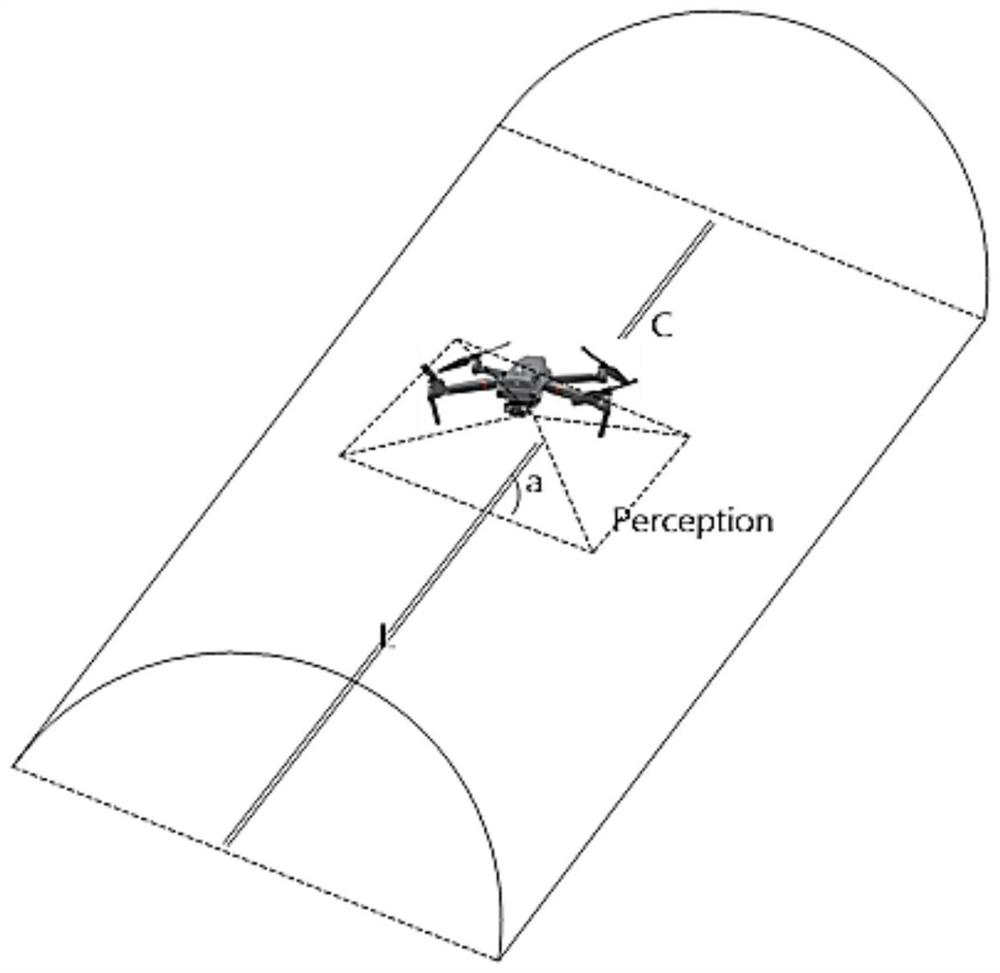 Vision-based unmanned rotorcraft course calibration system and method in tunnel environment