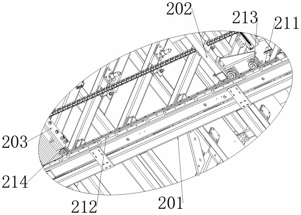 Battery storing and taking bin applied to battery charging and replacing station