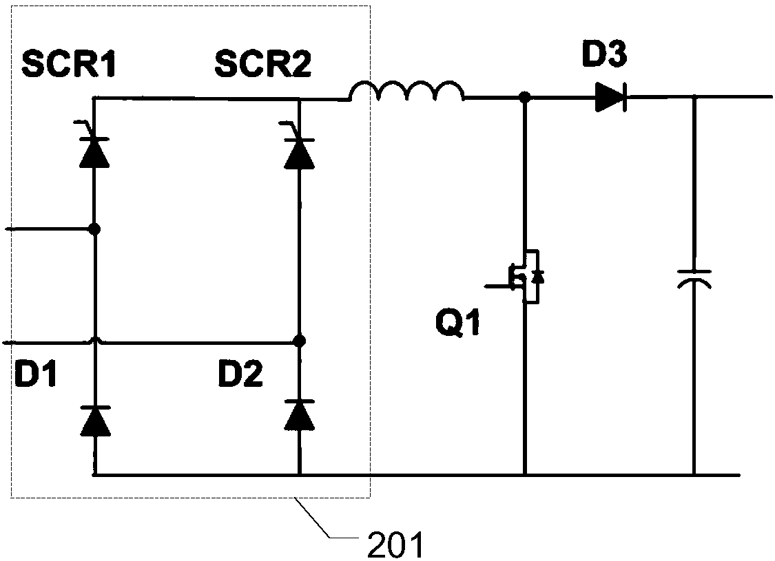 Impact current suppression module, vehicle bi-directional charger and control method of impact current suppression module