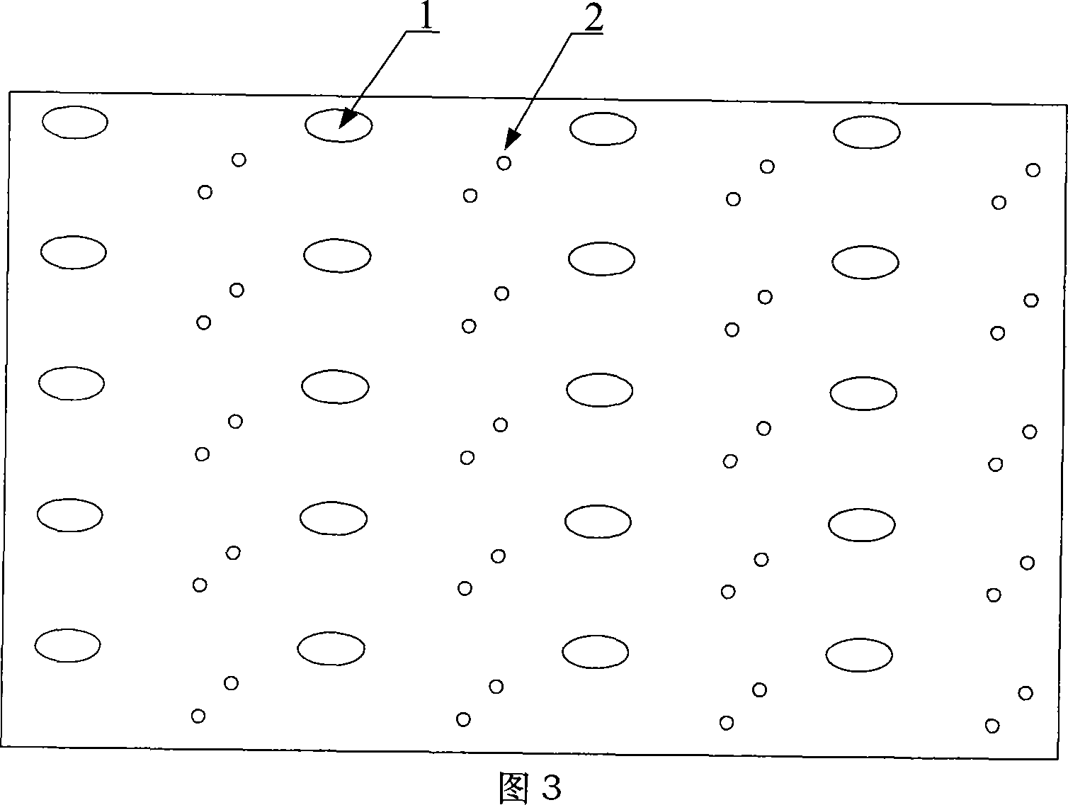 Combined cooling structure for turbine blade middle-part porous impact aerating film