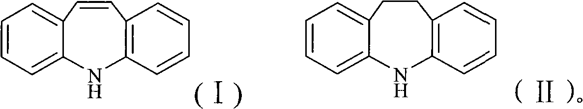 Chemical synthesis process for iminostilbene