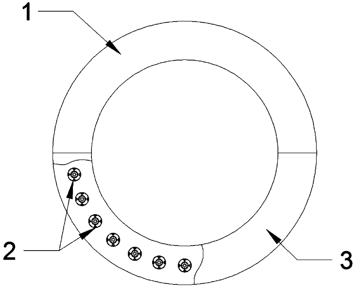 Anti-scale water cooling bearing bush