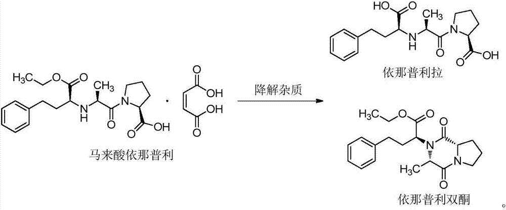 Pharmaceutical composition of enalapril maleate folic acid and preparation method thereof