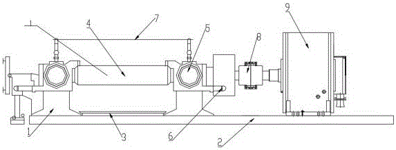 Permanent-magnetic direct-drive type open mill