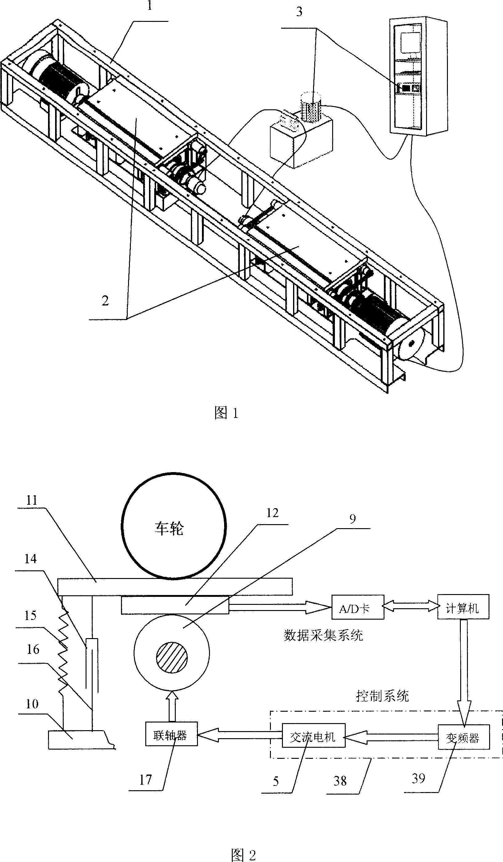 Frequency-regulation amplitude-variable automobile suspension characteristic detection table