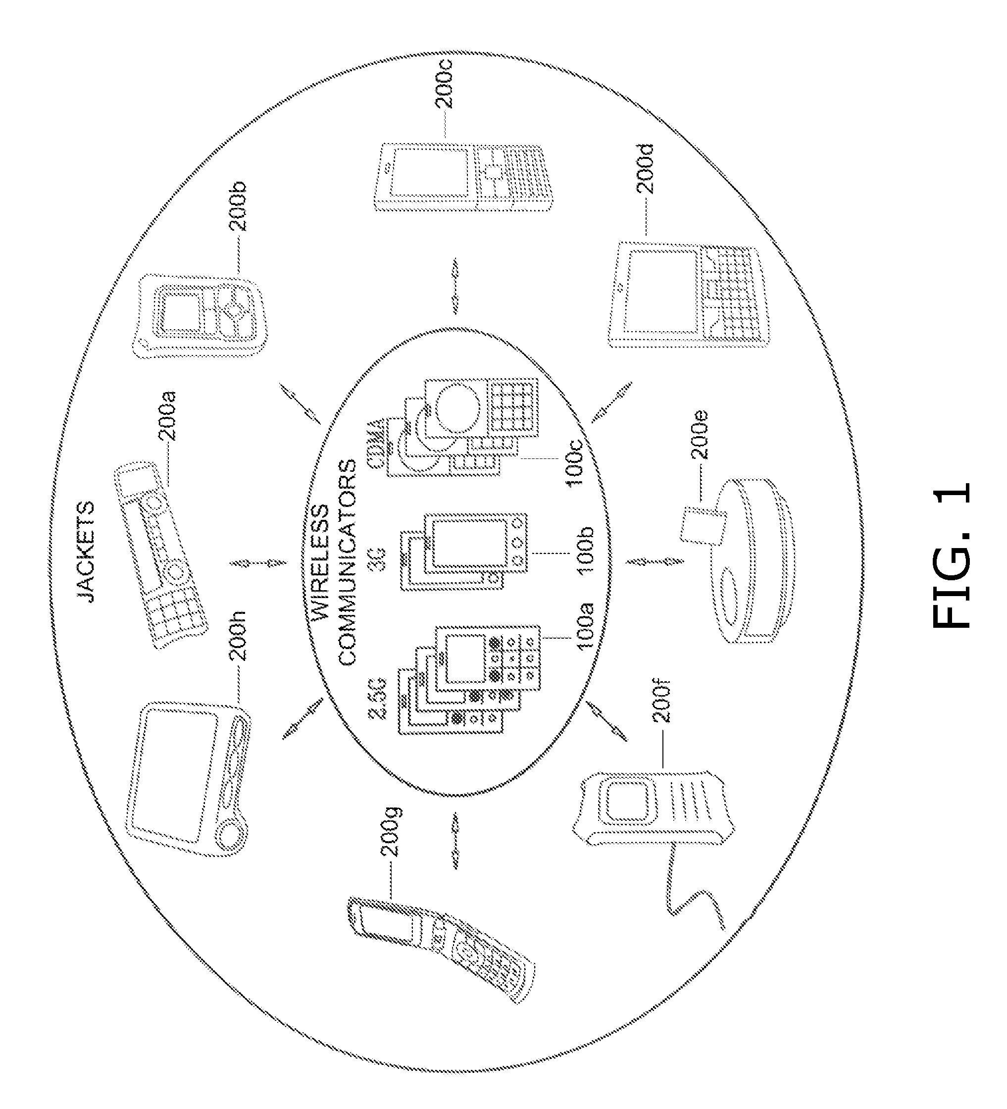 Low radiation wireless communicator