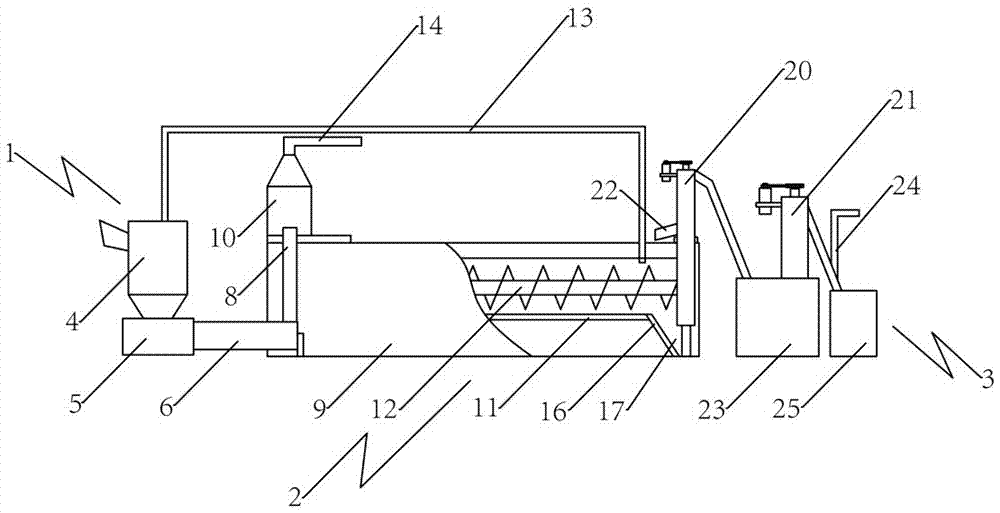 Submerged material cleaning and separating device and method