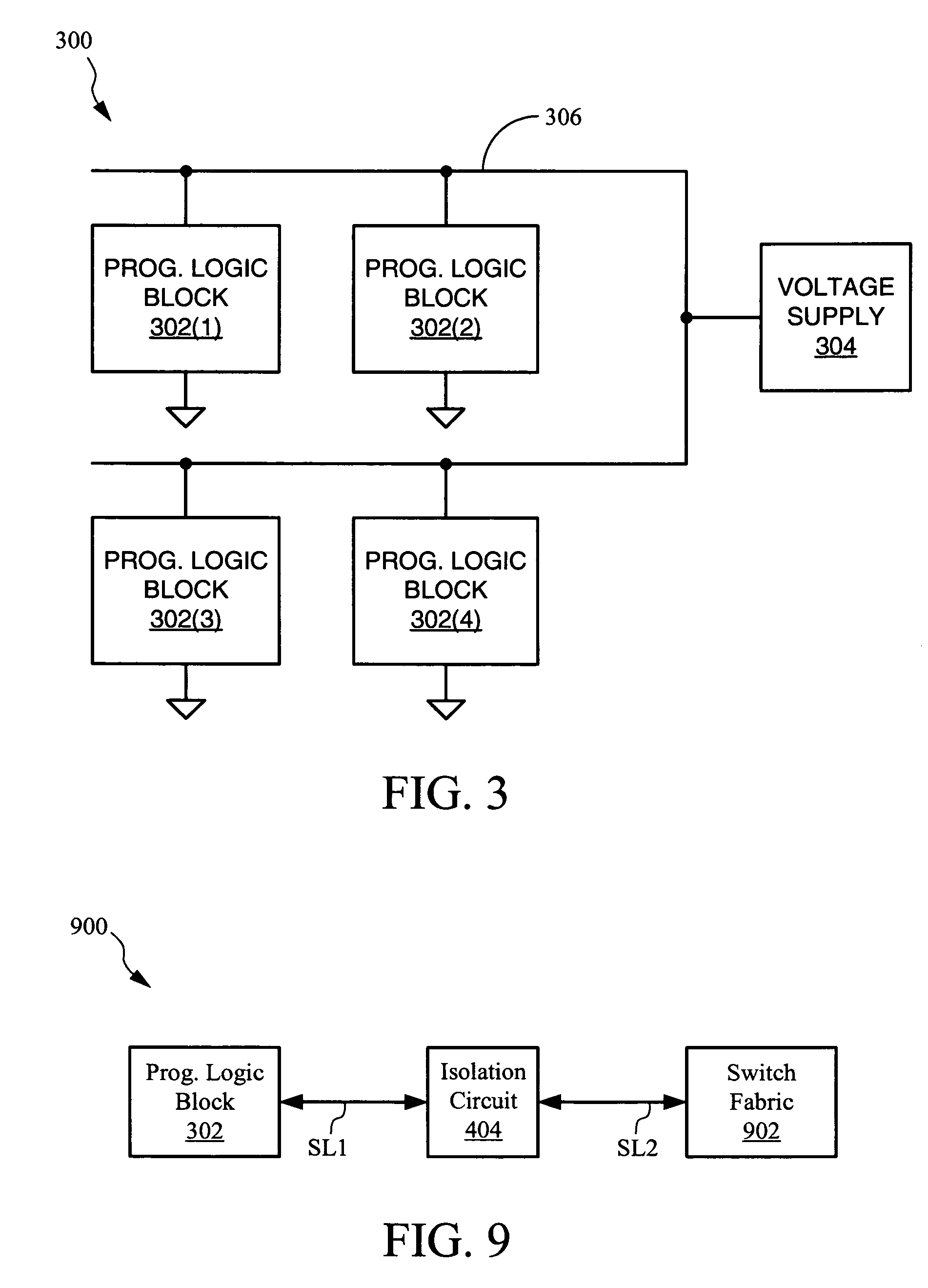 Low power zones for programmable logic devices