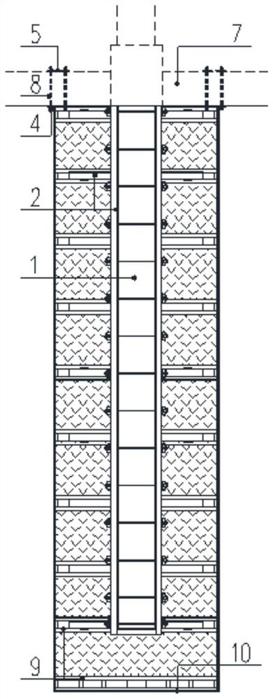 Construction method of high-altitude large-cantilever concrete beam and slab structure