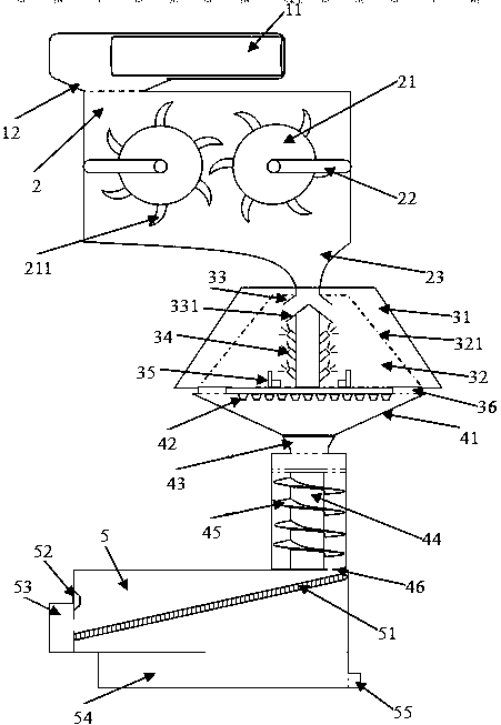 Hydraulic engineering sludge separation device