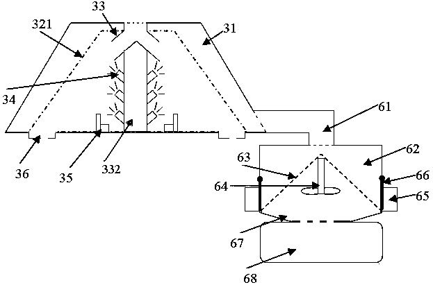 Hydraulic engineering sludge separation device