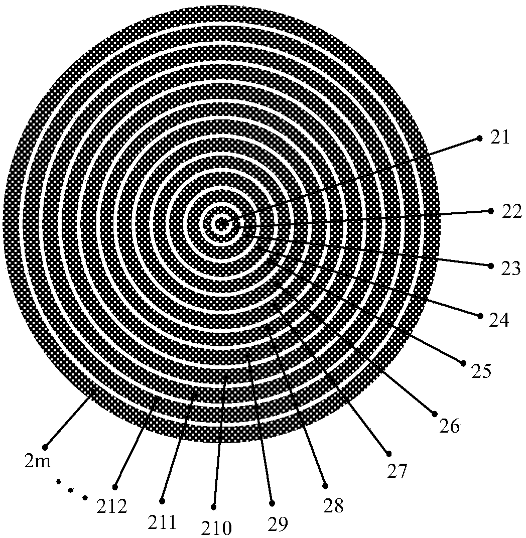 Electric control liquid crystal laser shaping chip based on wave front adjustment