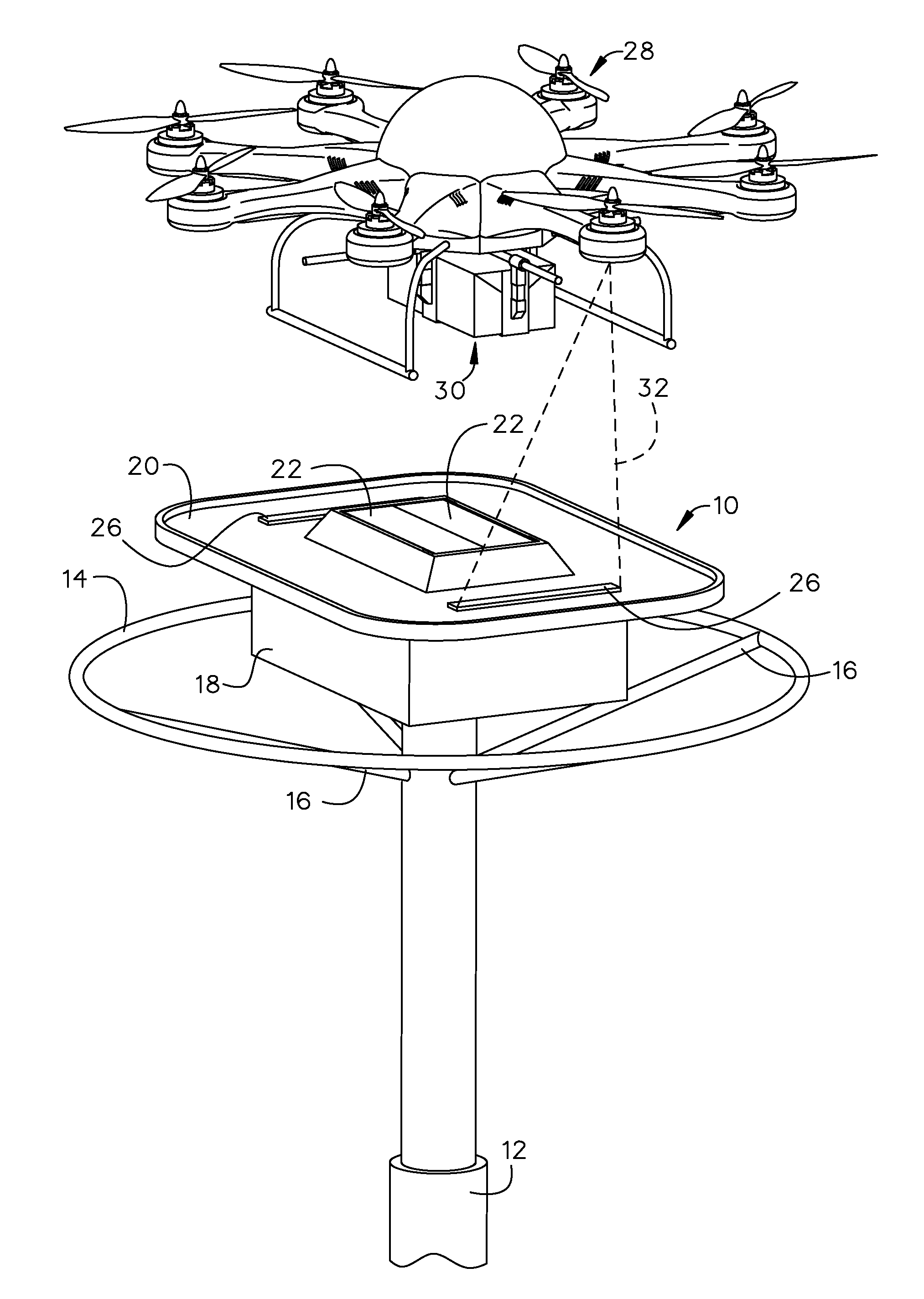 Delivery platform for unmanned aerial vehicles