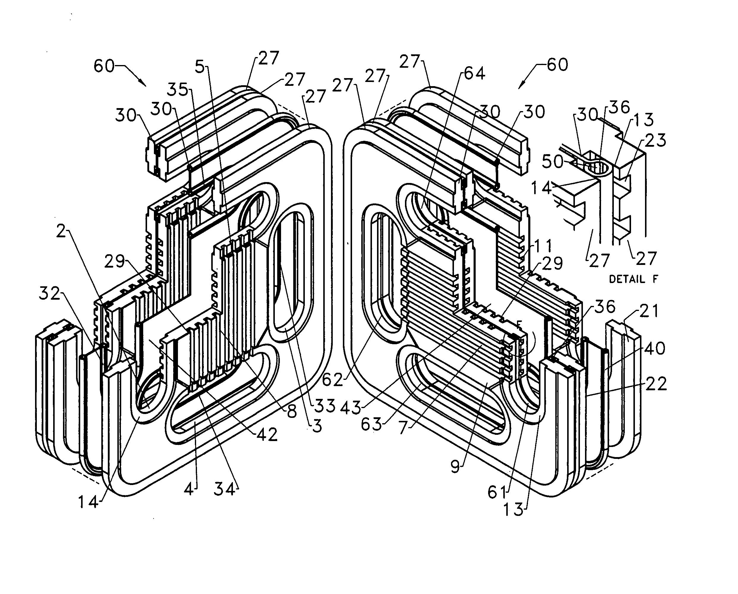 Fuel cell assemblies using metallic bipolar separators