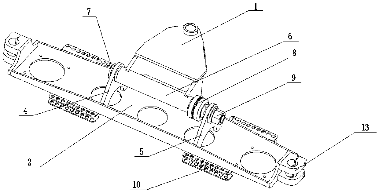 A reversible road guardrail cleaning device