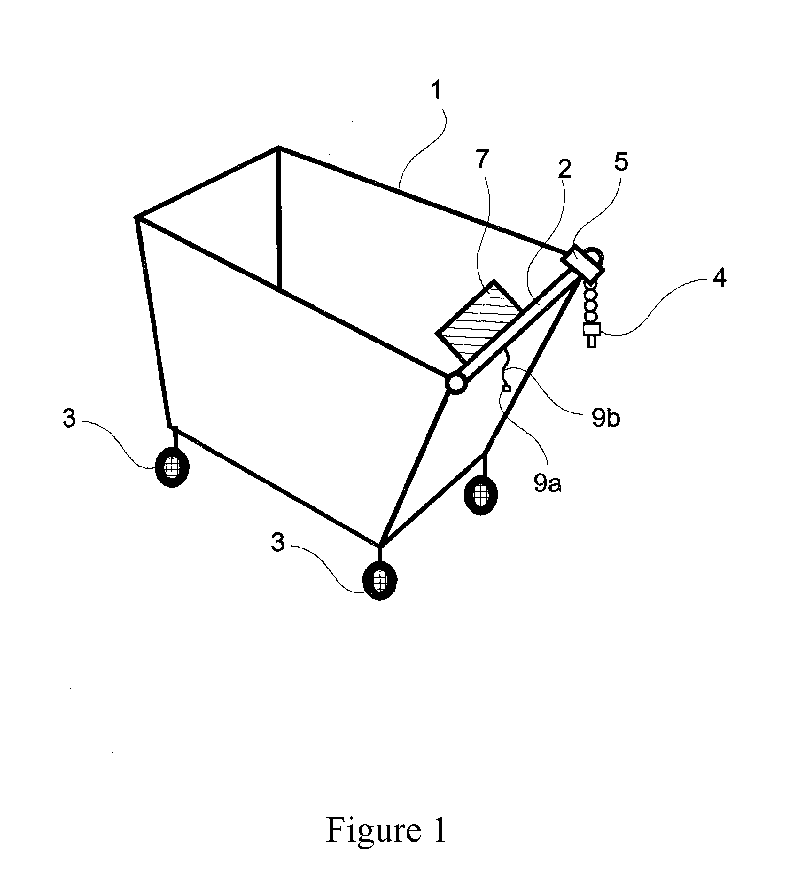 Shopping trolley with docking station and coin deposit lock