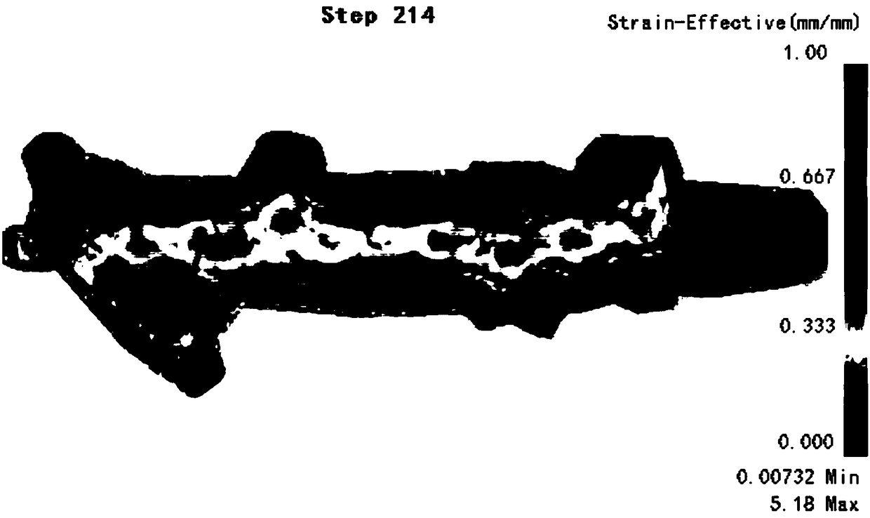 Forging method of large and complex die forging of A-100 steel and design method of pre-forging part thereof