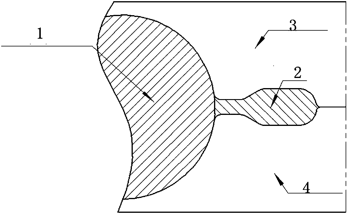 Forging method of large and complex die forging of A-100 steel and design method of pre-forging part thereof