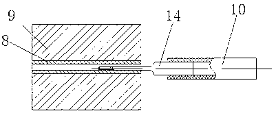 Method for flowingly corroding complicated slender copper tube cores made of aluminum alloy castings